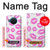 S2214 ピンクの唇のキス Pink Lips Kisses Nokia X20 バックケース、フリップケース・カバー
