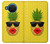 S2443 楽しい パイナップルサングラス 接吻 Funny Pineapple Sunglasses Kiss Nokia X20 バックケース、フリップケース・カバー