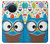 S2521 可愛いオタクフクロウ漫画 Cute Nerd Owl Cartoon Nokia X20 バックケース、フリップケース・カバー