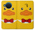 S2760 イエロー アヒル タキシード 漫画 Yellow Duck Tuxedo Cartoon Nokia X20 バックケース、フリップケース・カバー