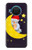 S2849 かわいいスリーピーフクロウ Cute Sleepy Owl Moon Night Nokia X20 バックケース、フリップケース・カバー