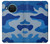 S2958 陸軍青迷彩 Army Blue Camo Camouflage Nokia X20 バックケース、フリップケース・カバー