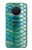 S3414 緑のヘビの鱗 グラフィックプリント Green Snake Scale Graphic Print Nokia X20 バックケース、フリップケース・カバー