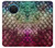 S3539 人魚の鱗 Mermaid Fish Scale Nokia X20 バックケース、フリップケース・カバー