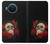 S3753 ダークゴシックゴススカルローズ Dark Gothic Goth Skull Roses Nokia X20 バックケース、フリップケース・カバー