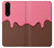S3754 ストロベリーアイスクリームコーン Strawberry Ice Cream Cone Sony Xperia 5 III バックケース、フリップケース・カバー