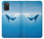 S0843 シロナガスクジラ Blue Whale Samsung Galaxy A03S バックケース、フリップケース・カバー