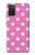 S2358 ピンクの水玉 Pink Polka Dots Samsung Galaxy A03S バックケース、フリップケース・カバー