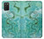 S2653 ドラゴングリーンターコイズストーングラフィックプリント Chinese Dragon Green Turquoise Stone Graphic Printed Samsung Galaxy A03S バックケース、フリップケース・カバー