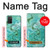 S2653 ドラゴングリーンターコイズストーングラフィックプリント Chinese Dragon Green Turquoise Stone Graphic Printed Samsung Galaxy A03S バックケース、フリップケース・カバー