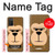S2721 可愛い気難しい猿の漫画 Cute Grumpy Monkey Cartoon Samsung Galaxy A03S バックケース、フリップケース・カバー