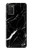 S2895 ブラックマーブルグラフィックプリント Black Marble Graphic Printed Samsung Galaxy A03S バックケース、フリップケース・カバー