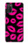 S2933 ピンクの唇のキス Pink Lips Kisses on Black Samsung Galaxy A03S バックケース、フリップケース・カバー