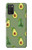 S3285 アボカドパターン Avocado Fruit Pattern Samsung Galaxy A03S バックケース、フリップケース・カバー