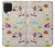 S2321 飲食パターン Food and Drink Seamless Samsung Galaxy A22 4G バックケース、フリップケース・カバー