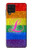 S2900 レインボーLGBTレズビアンプライド旗 Rainbow LGBT Lesbian Pride Flag Samsung Galaxy A22 4G バックケース、フリップケース・カバー