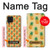 S3258 パイナップル柄 Pineapple Pattern Samsung Galaxy A22 4G バックケース、フリップケース・カバー