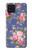 S3265 ヴィンテージ花柄 Vintage Flower Pattern Samsung Galaxy A22 4G バックケース、フリップケース・カバー