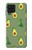S3285 アボカドパターン Avocado Fruit Pattern Samsung Galaxy A22 4G バックケース、フリップケース・カバー