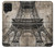 S3416 エッフェル塔の設計図 Eiffel Tower Blueprint Samsung Galaxy A22 4G バックケース、フリップケース・カバー
