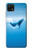 S0843 シロナガスクジラ Blue Whale Samsung Galaxy A22 5G バックケース、フリップケース・カバー