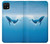 S0843 シロナガスクジラ Blue Whale Samsung Galaxy A22 5G バックケース、フリップケース・カバー