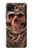 S1675 頭蓋骨の血のタトゥー Skull Blood Tattoo Samsung Galaxy A22 5G バックケース、フリップケース・カバー