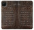 S2850 アリゲータースキングラフィック Brown Skin Alligator Graphic Printed Samsung Galaxy A22 5G バックケース、フリップケース・カバー