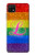 S2900 レインボーLGBTレズビアンプライド旗 Rainbow LGBT Lesbian Pride Flag Samsung Galaxy A22 5G バックケース、フリップケース・カバー