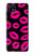 S2933 ピンクの唇のキス Pink Lips Kisses on Black Samsung Galaxy A22 5G バックケース、フリップケース・カバー