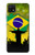 S2981 ブラジルサッカー Brazil Football Soccer Map Flag Samsung Galaxy A22 5G バックケース、フリップケース・カバー