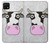 S3257 牛の漫画 Cow Cartoon Samsung Galaxy A22 5G バックケース、フリップケース・カバー