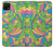 S3273 フラワーラインアートパターン Flower Line Art Pattern Samsung Galaxy A22 5G バックケース、フリップケース・カバー