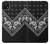 S3363 黒バンダナ Bandana Black Pattern Samsung Galaxy A22 5G バックケース、フリップケース・カバー