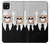 S3557 黒いスーツのクマ Bear in Black Suit Samsung Galaxy A22 5G バックケース、フリップケース・カバー