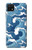 S3751 波のパターン Wave Pattern Samsung Galaxy A22 5G バックケース、フリップケース・カバー