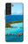 S0844 ボラボラ島 Bora Bora Island Samsung Galaxy S21 FE 5G バックケース、フリップケース・カバー