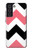 S1849 ピンクブラックシェブロンジグザグ Pink Black Chevron Zigzag Samsung Galaxy S21 FE 5G バックケース、フリップケース・カバー