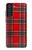 S2374 タータンレッドパターン Tartan Red Pattern Samsung Galaxy S21 FE 5G バックケース、フリップケース・カバー