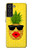 S2443 楽しい パイナップルサングラス 接吻 Funny Pineapple Sunglasses Kiss Samsung Galaxy S21 FE 5G バックケース、フリップケース・カバー