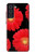 S2478 赤デイジーの花 Red Daisy flower Samsung Galaxy S21 FE 5G バックケース、フリップケース・カバー