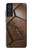 S2661 ヴィンテージレザーサッカーグラフィックプリント Vintage Soccer Football Graphic Samsung Galaxy S21 FE 5G バックケース、フリップケース・カバー