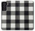 S2842 ブラックとホワイトバッファローチェック柄 Black and White Buffalo Check Pattern Samsung Galaxy S21 FE 5G バックケース、フリップケース・カバー