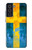 S2990 スウェーデンサッカー Sweden Football Soccer Flag Samsung Galaxy S21 FE 5G バックケース、フリップケース・カバー