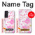 S3036 ピンクフラワーフローラ Pink Sweet Flower Flora Samsung Galaxy S21 FE 5G バックケース、フリップケース・カバー