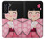 S3042 雛人形 着物桜 Japan Girl Hina Doll Kimono Sakura Samsung Galaxy S21 FE 5G バックケース、フリップケース・カバー