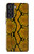 S3365 黄パイソンの皮膚 グラフィックプリント Yellow Python Skin Graphic Print Samsung Galaxy S21 FE 5G バックケース、フリップケース・カバー