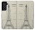 S3474 エッフェル建築図面 Eiffel Architectural Drawing Samsung Galaxy S21 FE 5G バックケース、フリップケース・カバー