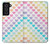 S3499 カラフルなハート柄 Colorful Heart Pattern Samsung Galaxy S21 FE 5G バックケース、フリップケース・カバー