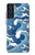 S3751 波のパターン Wave Pattern Samsung Galaxy S21 FE 5G バックケース、フリップケース・カバー